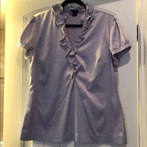 Ann Taylor Lavender Satin Blouse Sz XL